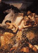 Four Muses and Pegasus on Parnassus Caesar van Everdingen